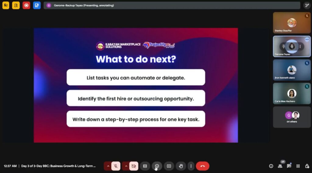 Biz Breakthrough Challenge Gerome Tayao workshop task